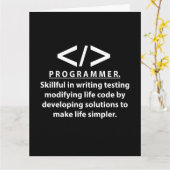 Programmeur Codeur Ontwikkelaar Programmeur Kaart (Gele Bloem)
