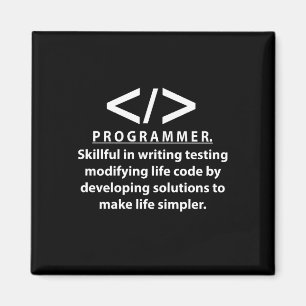 Programmeur Codeur Ontwikkelaar Programmeur Magneet