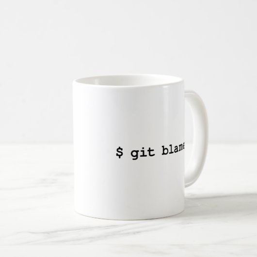 Programmeur Coffee Mok - Git Blame Coffee (Voorkant rechts)