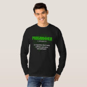 Programmeur Definitie Syntaxis Programmeren Softwa T-shirt (Voorkant volledig)