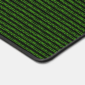 Programmeur, Geek Binaire Machinecode Groen/Zwart Bureaumat (Hoek)