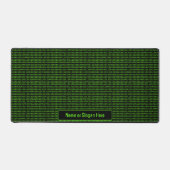 Programmeur, Geek Binaire Machinecode Groen/Zwart Bureaumat (Voorkant)