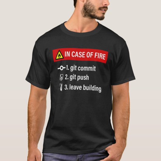 programmeur grap web software ontwikkelaar git com t-shirt (Voorkant)