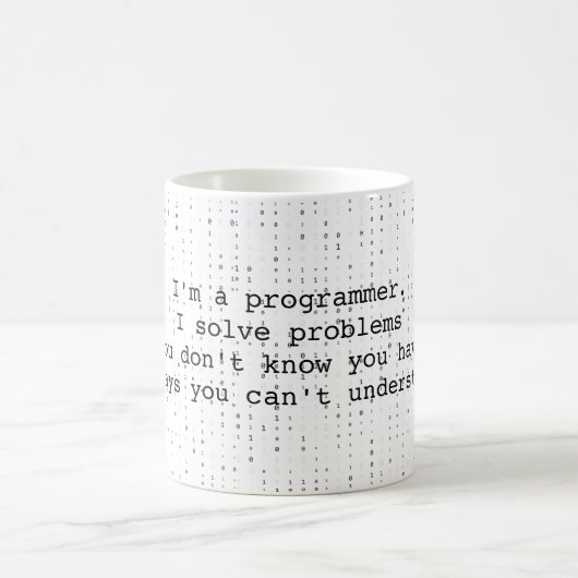 Programmeur Humor Pun Koffiemok (Center)