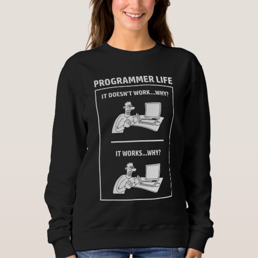 Programmeur Leven Programmeur Computerwetenschap I Trui (Voorkant)