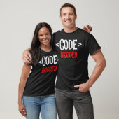 Programmeur Ontwikkelaar Code Label Blooded Coding T-shirt (Unisex)