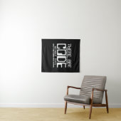 Programmeur Schrijft Code Zonder Bugs Wandkleed (In Situ (horizontaal))