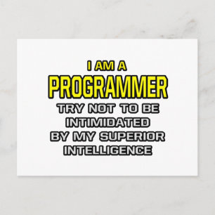 Programmeur...Superieure intelligentie Briefkaart