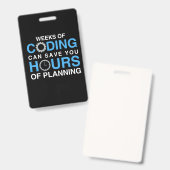 Programmeur Weken Van Coderen Badge (Voor- en achterkant)