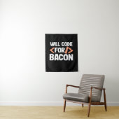 Programmeur zal coderen voor bacon wandkleed (In situ)