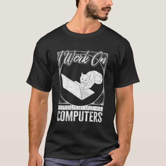 Programmeurs werken aan computers codering HTML JA T-shirt (Voorkant)