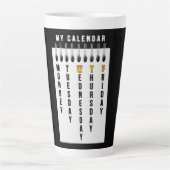 Programmeurskalender Latte Mok (Voorkant)