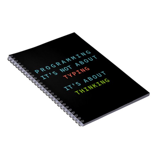 “Programming Quote Notebook for Coders & Developer Notitieboek (Rechterzijde)
