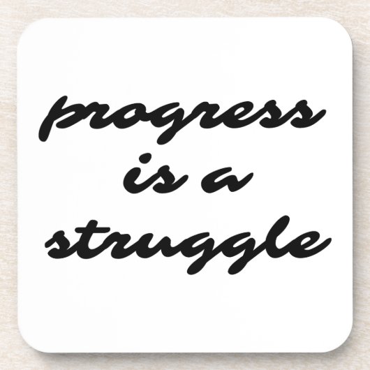 Progrès Dessous de verre en plastique dur (Devant)