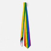 Progrès - drapeau arc-en-ciel et Cravate de fierté (Dos)