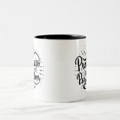 Progrès pas la perfection café à deux tons Mug (Centre)