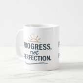 Progrès, pas perfection - Tasse à thé (Devant gauche)