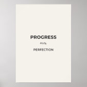 Progrès Plutôt que Perfection – Affiche de Citatio (Devant)