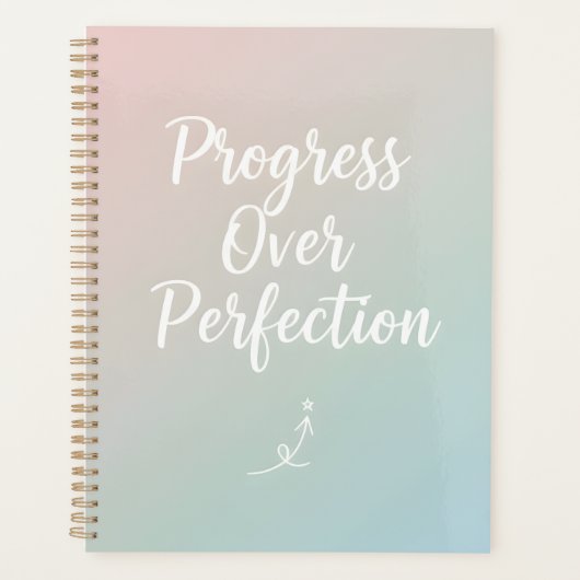 Progrès Plutôt que Perfection – Citation Motivatio (Devant)