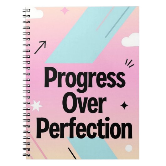 Progrès Plutôt que Perfection – Journal de Motivat (Devant)