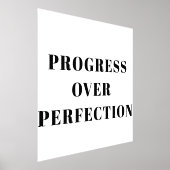Progrès sur la perfection Motivation Poster (Poser)