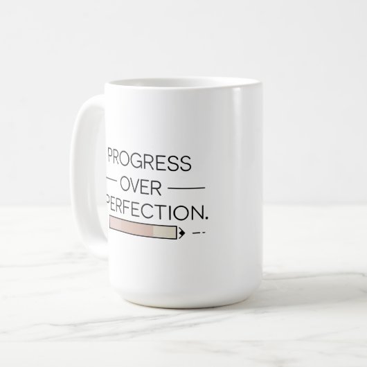 Progrès sur la perfection - Mug (Devant gauche)