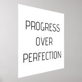 Progrès sur la perfection | Poster motivationnel, (Poser)
