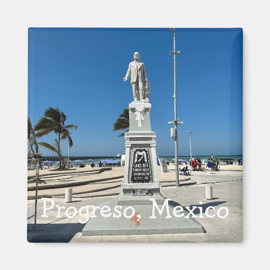 Progreso, Mexico - Square Magnet Magneet (Voorkant)
