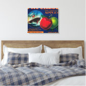 Progress Apple Crate LabelWatsonville, CA Canvas Afdruk (Insitu (Slaapkamer))
