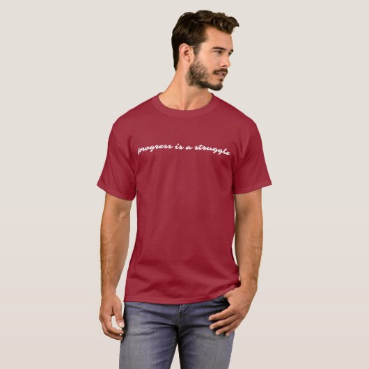 Progress Basic Donker T-shirt (Voorkant volledig)