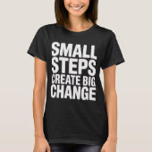 Progress Mindset Inspirational Tee   T-shirt (Voorkant)