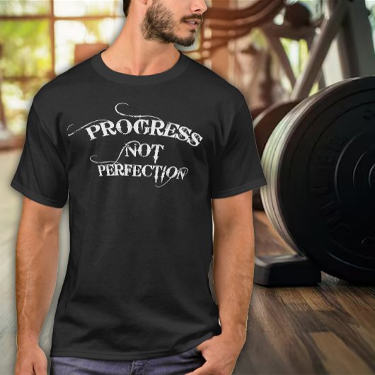 Progress Not Perfection Men's Exercise T-shirt