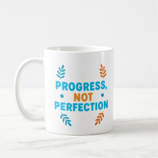 Progress, Not Perfection – Motivational Mug Koffiemok