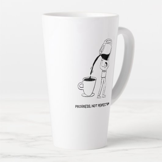 Progress. Not Perfection Mug (Angle droit)