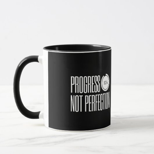 Progress Not Perfection — Mug (Gauche)
