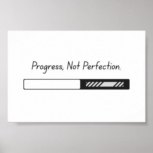Progress not Perfection - Poster Art (Devant)
