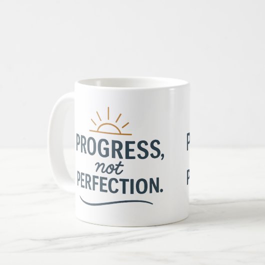 Progress, not perfection - Tea Mug (Devant gauche)