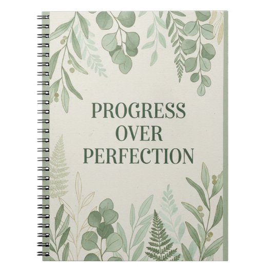 Progress over Perfection Journal Notitieboek (Voorkant)