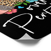 Progress Over Perfection Leopard Pencil Motivation Poster (Hoek)