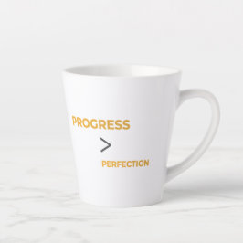 Progress Over Perfection Minimal Motivational  Latte Mok