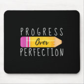 Progress Over Perfection Motivational Back To Scho Muismat (Voorkant)