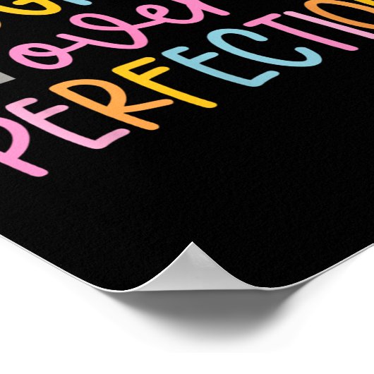 Progress Over Perfection Motivational Back To Scho Poster (Hoek)