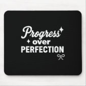 Progress Over Perfection Motivational Christian Se Muismat (Voorkant)