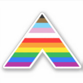 Progress Pride Ally Symbol Sticker (Voorkant)