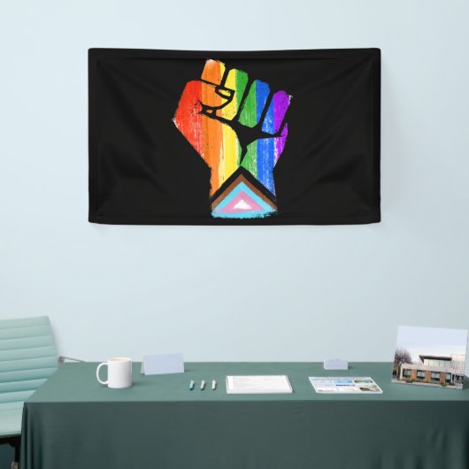 Progress Pride Fist Spandoek (Beurs)