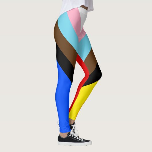 Progress Pride Flag LGBTQ+ Leggings (Rechts)