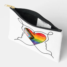Progress Pride Hart Lijn Kunst Etui