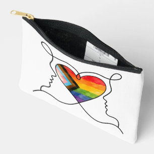 Progress Pride Hart Lijn Kunst Etui