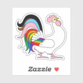 Progress Pride Kip Sticker (Vel)