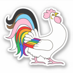 Progress Pride Kip Sticker